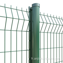 Fense de jardin en maille filaire en revêtement en poudre de flexion triangulaire